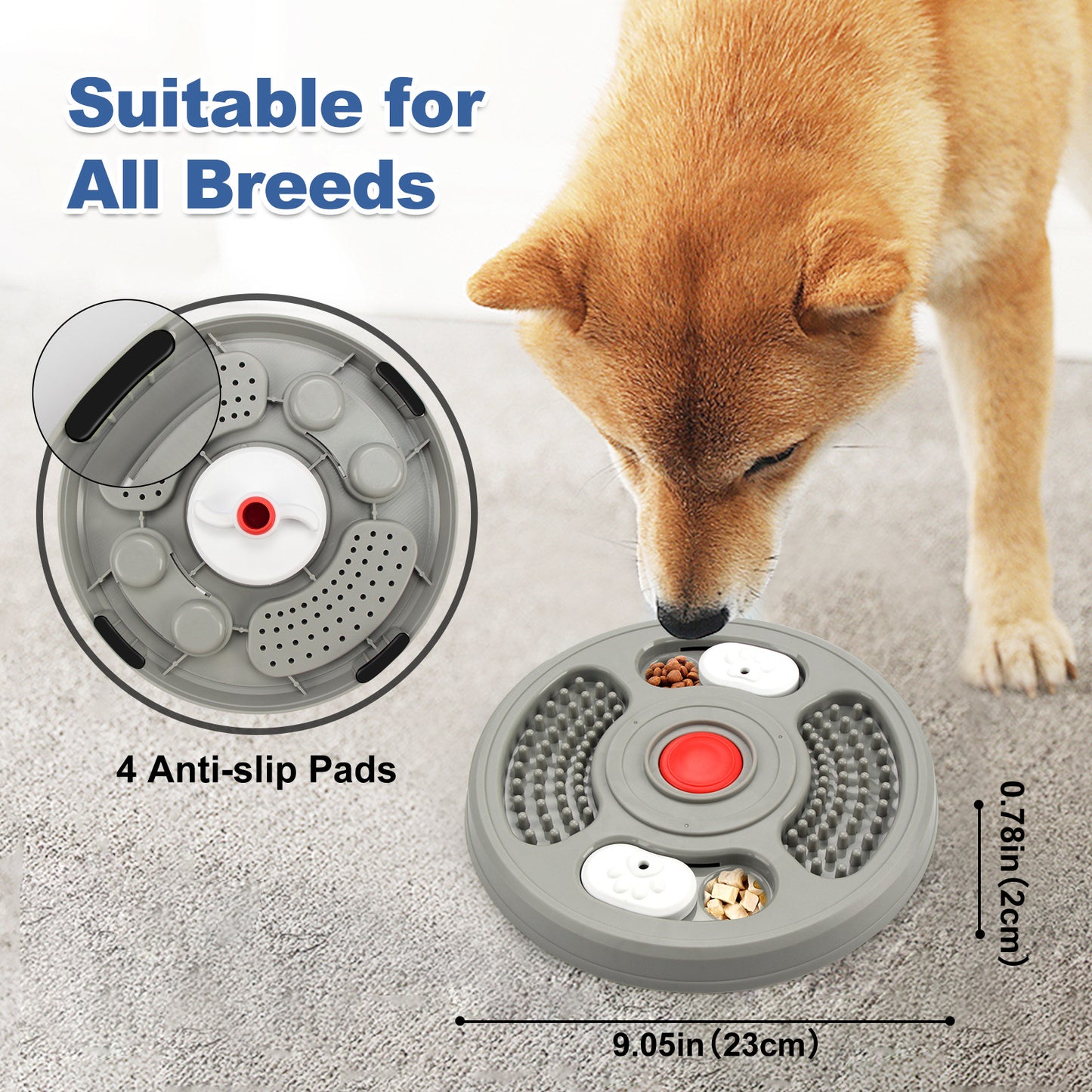 Calming 2-in-1 Slow Feeder & Lick Mat for Dogs | Petora