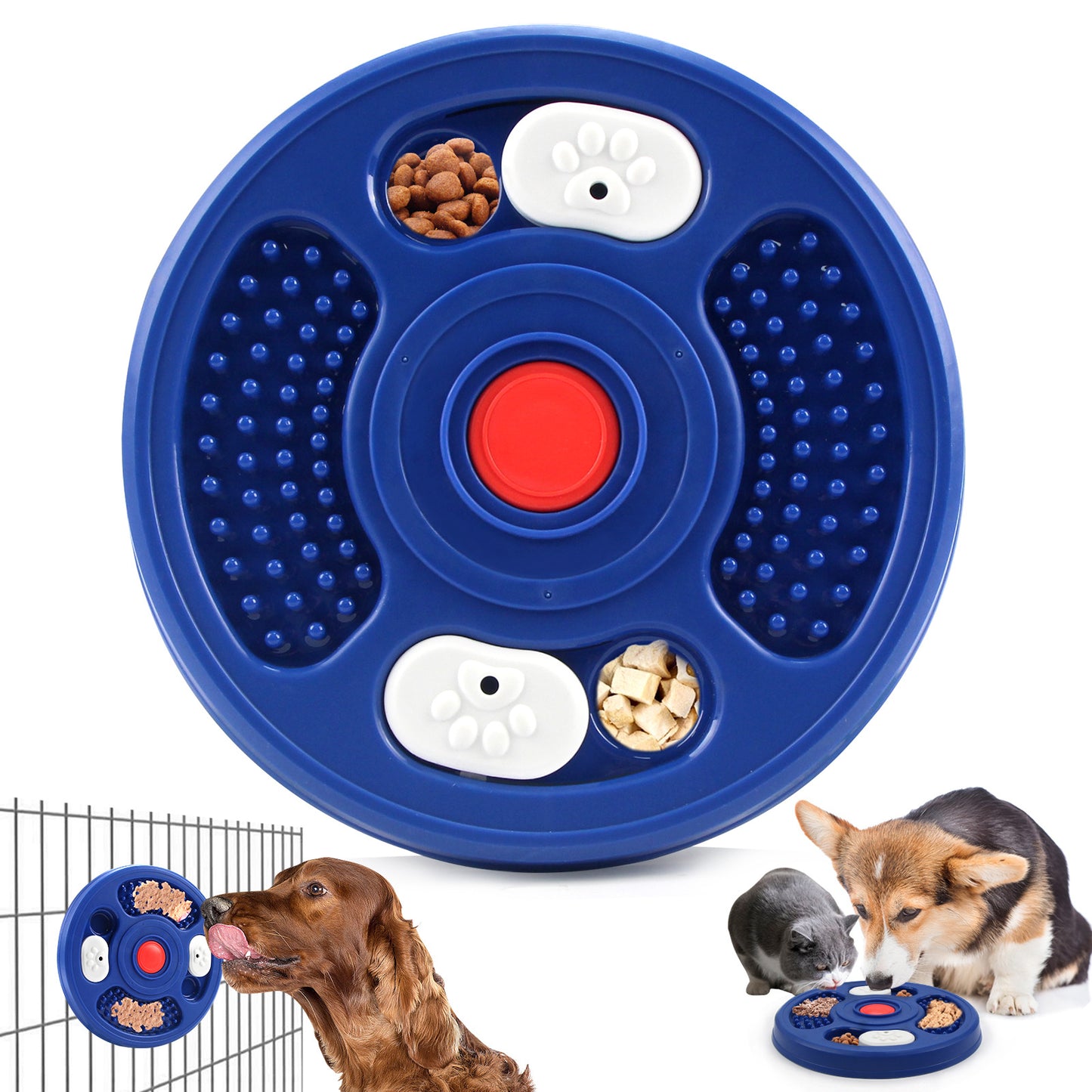 Calming 2-in-1 Slow Feeder & Lick Mat for Dogs | Petora