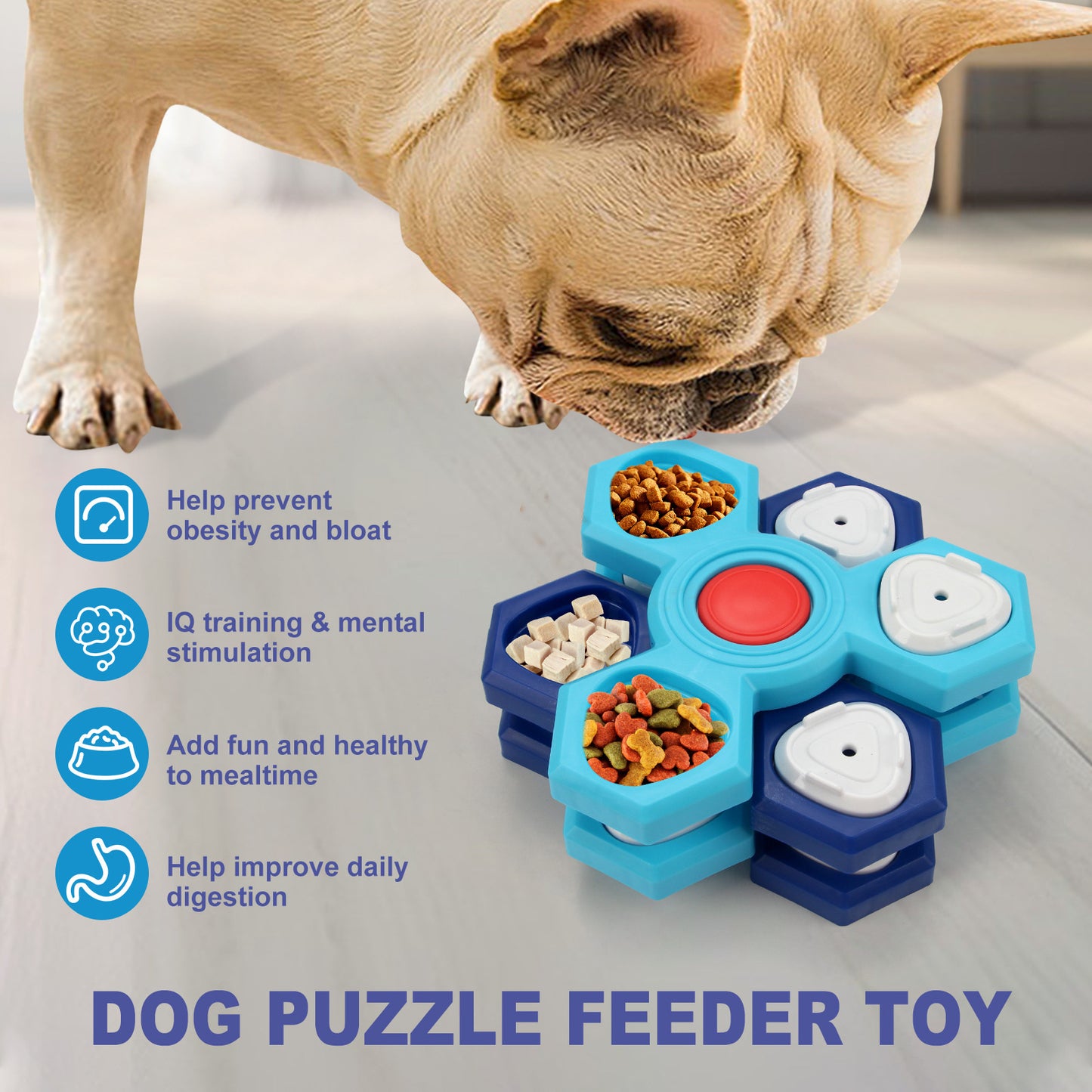 4-Layer Puzzle Slow Feeder for Dogs | Petora